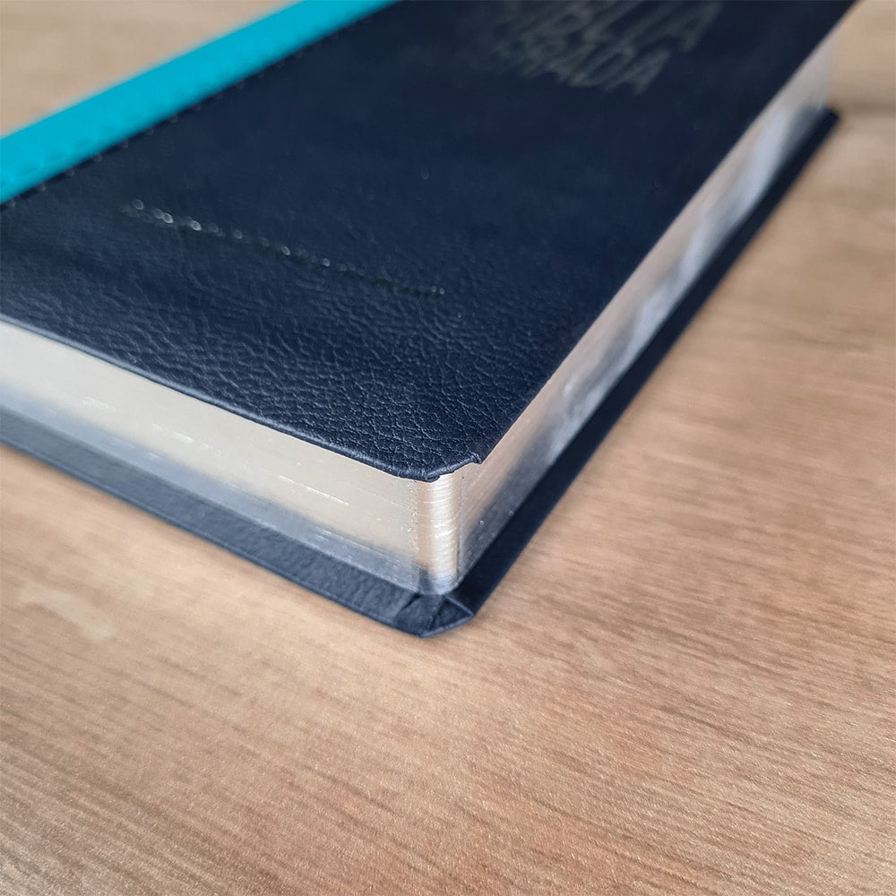 Bíblia Sagrada | NAA | Letra Grande | Capa Turquesa e Azul Escuro