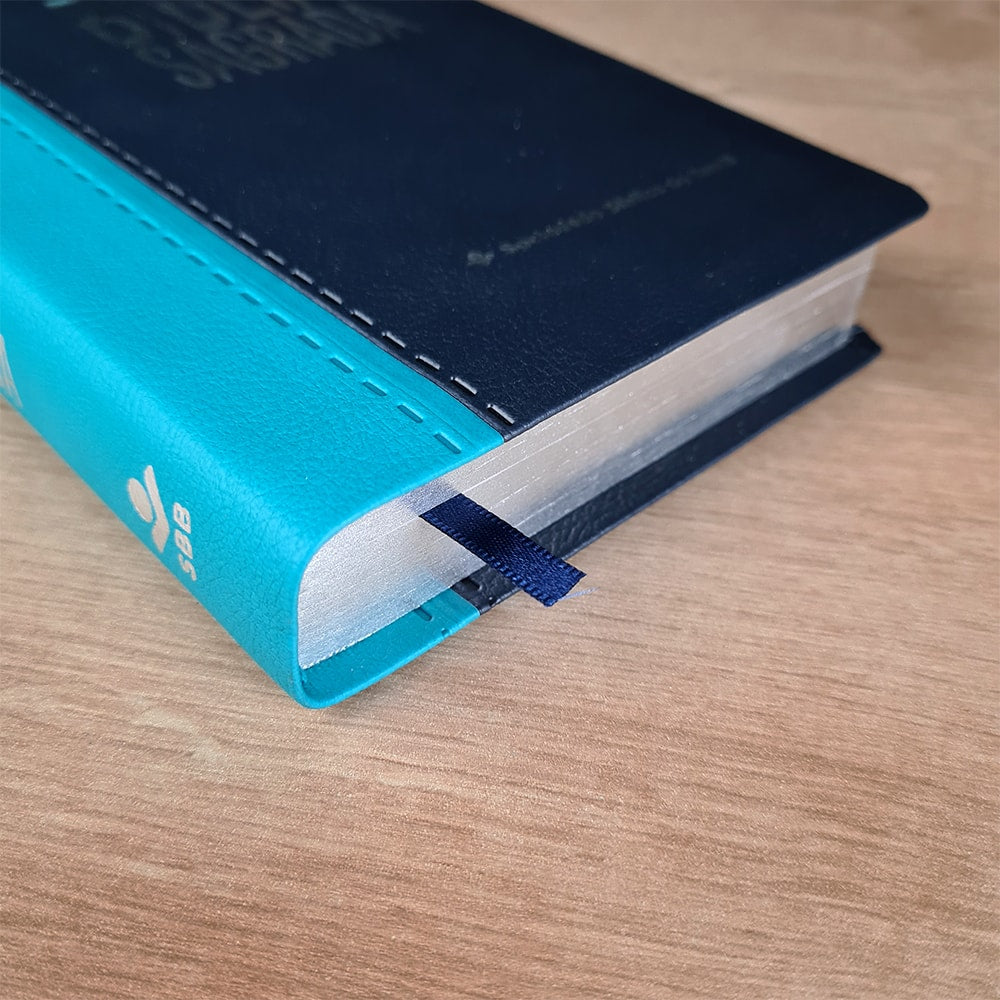 Bíblia Sagrada | NAA | Letra Grande | Capa Turquesa e Azul Escuro