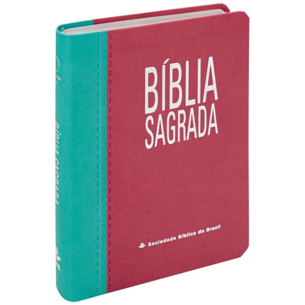 Bíblia Sagrada | ARA | Letra Gigante | Capa Turquesa e Pink C/ Índice