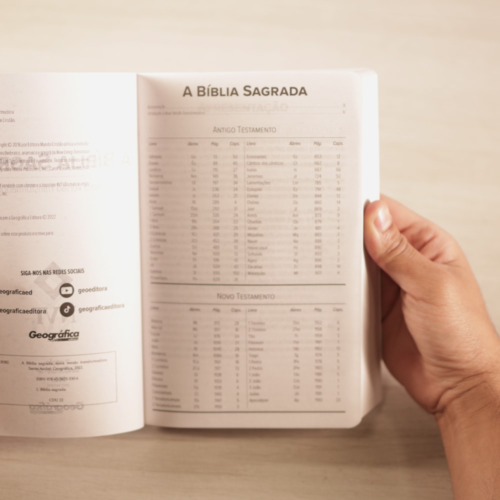 Bíblia Sagrada | NVT | Letra Grande | Capa Brochura Preta Moderna