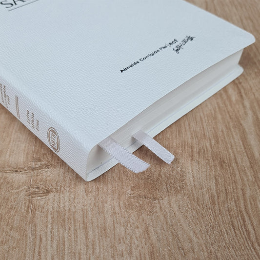 Bíblia Sagrada | ACF | Letra Média | Capa Semi Luxo Branca