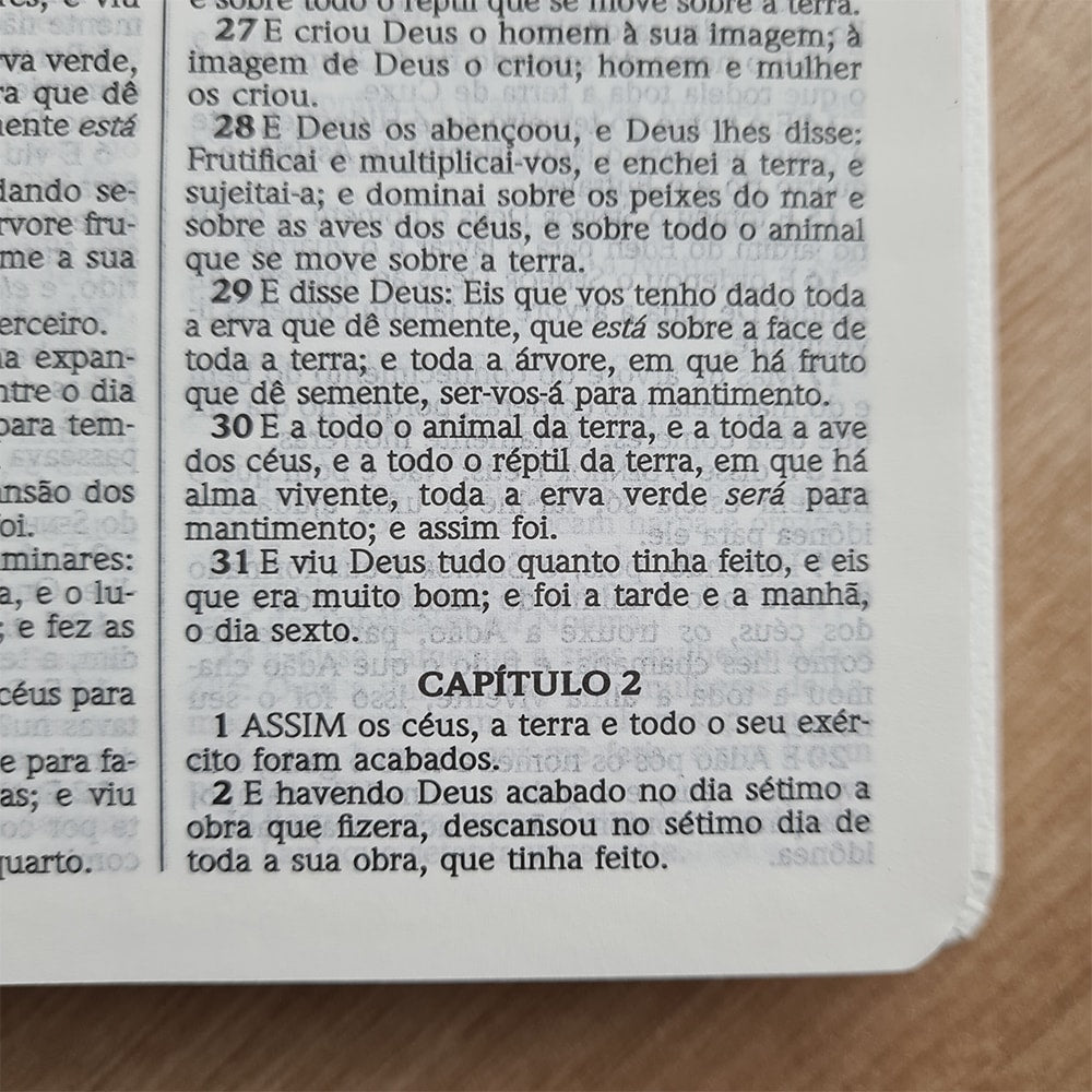 Bíblia Sagrada | ACF | Letra Média | Capa Semi Luxo Branca