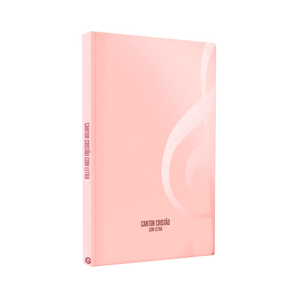 Hinário Cantor Cristão Com Letra | Grande | Capa Brochura Candy Rosa