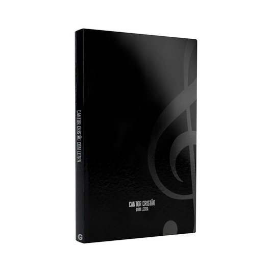 Hinário Cantor Cristão Com Letra | Grande | Capa Brochura Preta