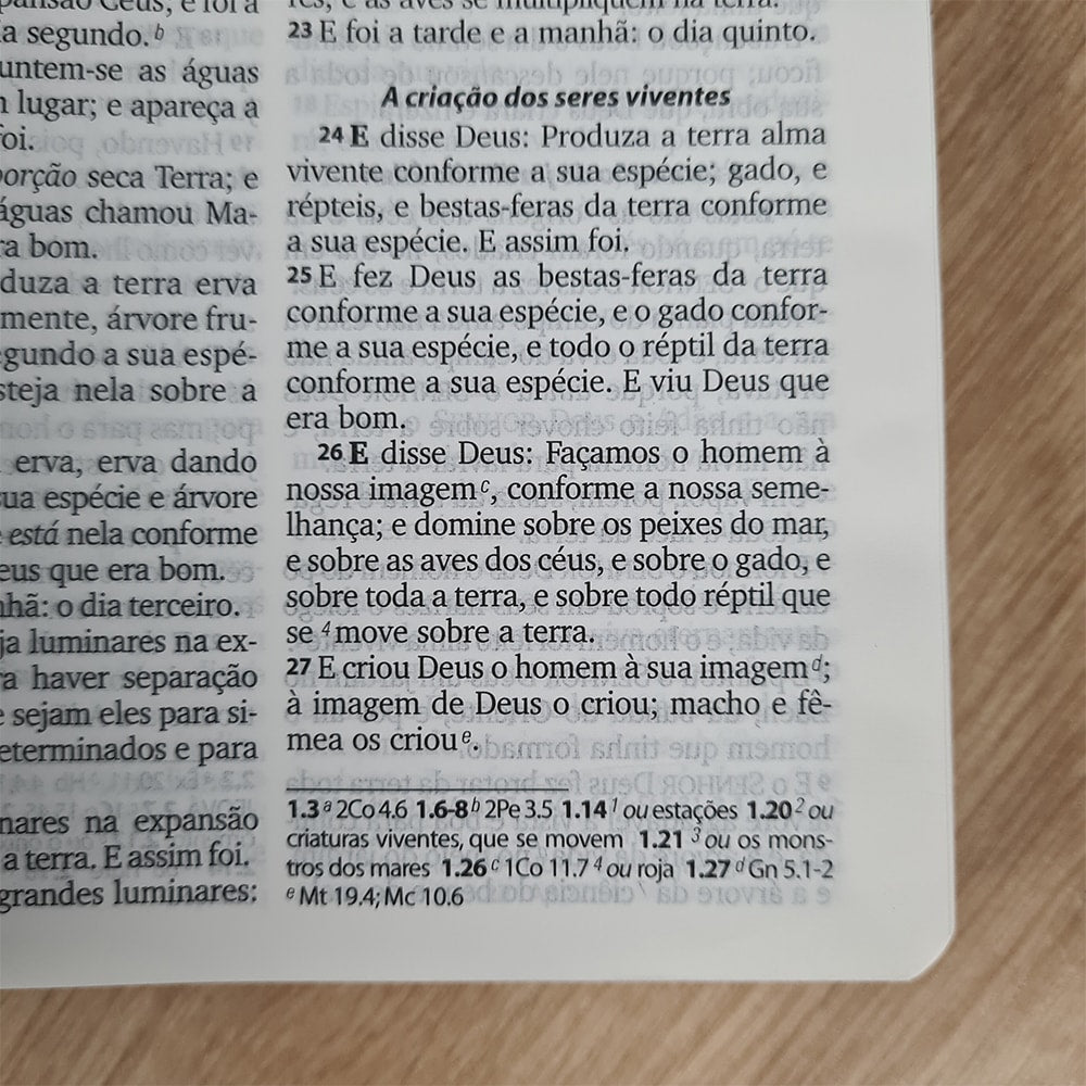 Bíblia Sagrada | ARC | Letra Grande | Harpa Cristã | Capa Luxo Branca