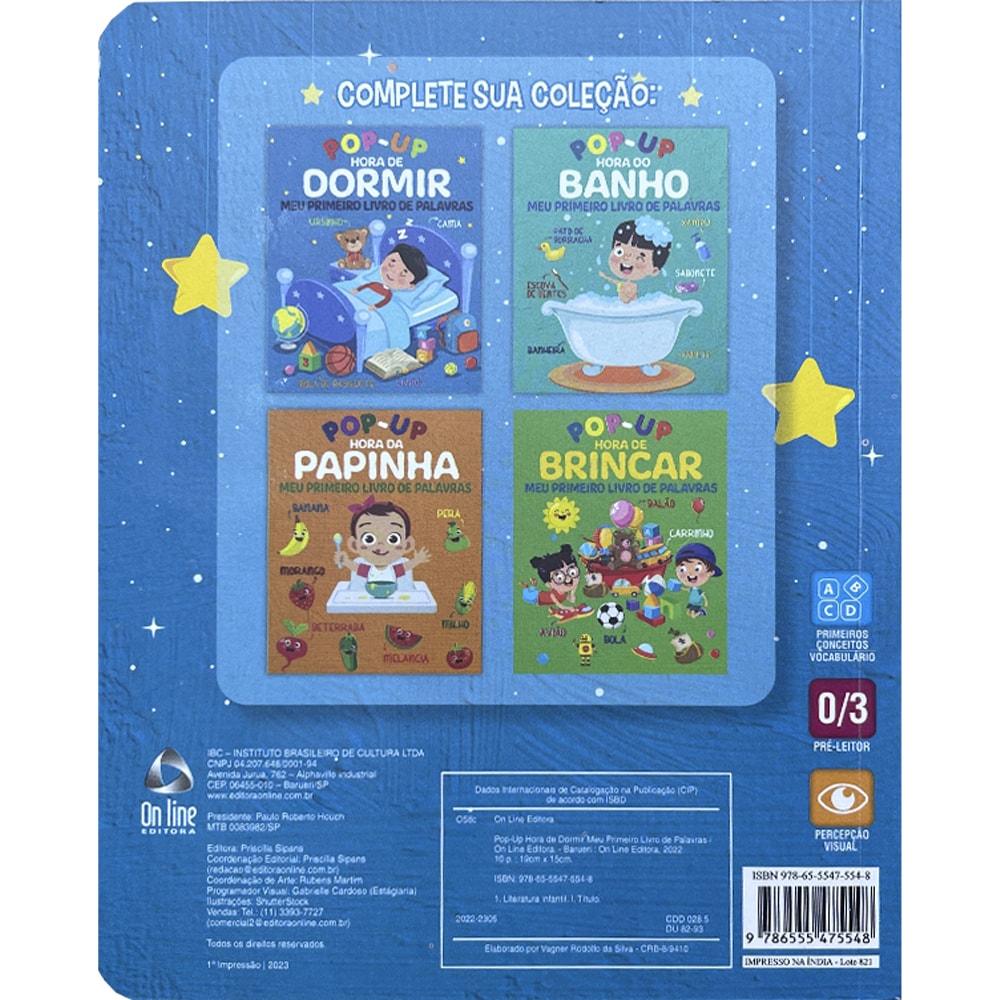 Pop-Up Hora de Dormir | Meu Primeiro Livro de Palavras