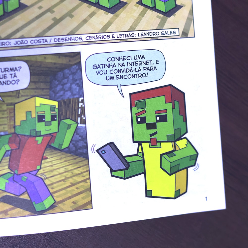 Almanaque Pró Games Minecraft | 13 Histórias em Quadrinhos | Capa Marrom