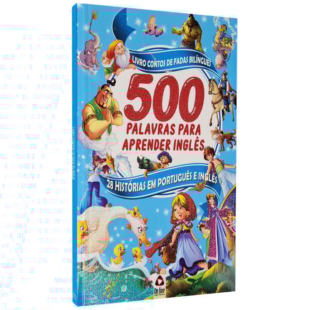 Livro Contos de Fadas Nilíngues | 500 Palavras para Aprender Inglês