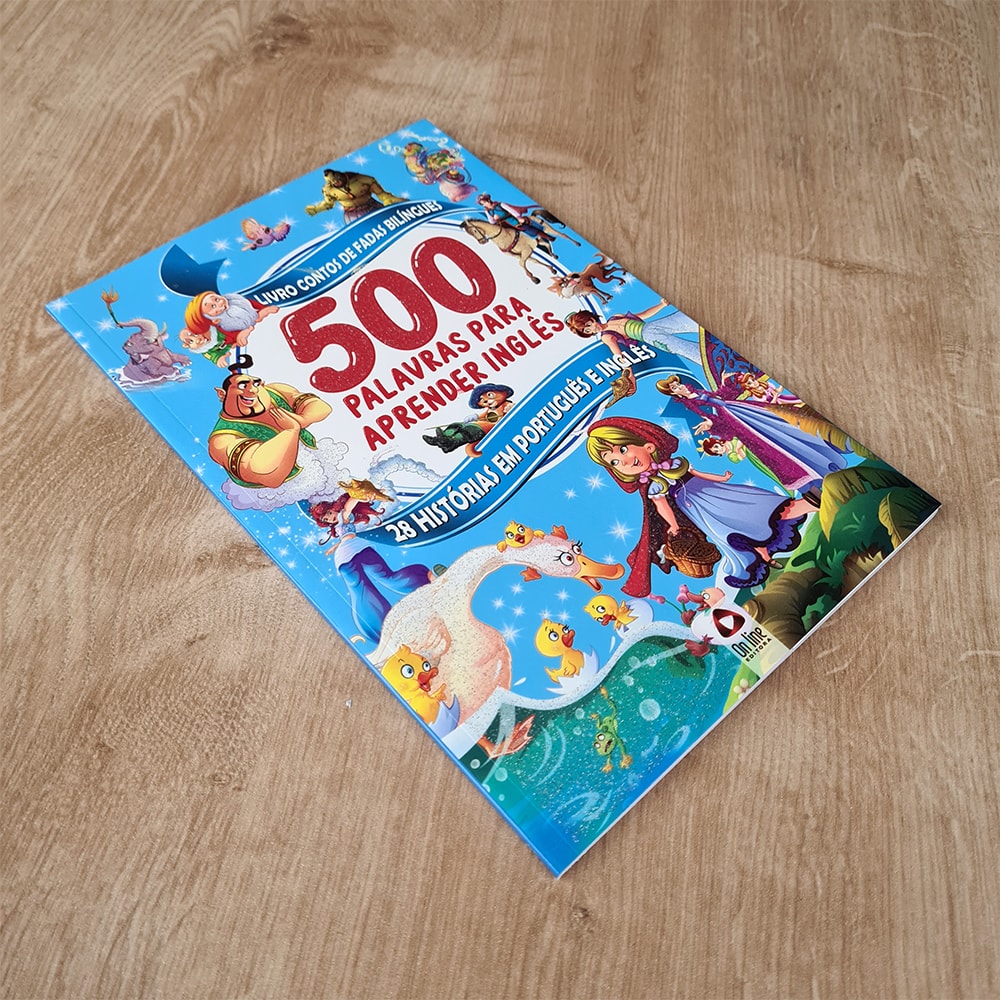 Livro Contos de Fadas Nilíngues | 500 Palavras para Aprender Inglês