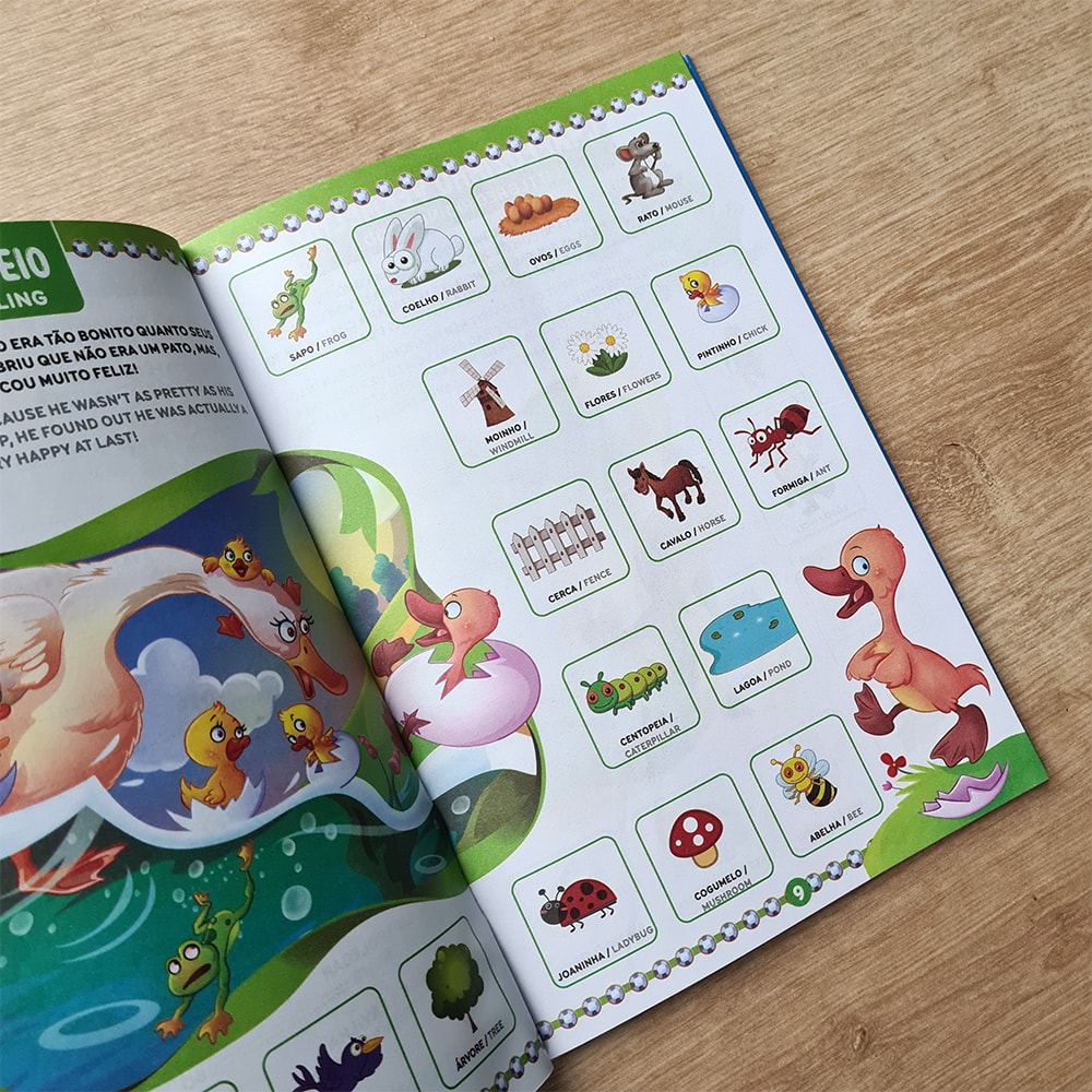 Livro Contos de Fadas Nilíngues | 500 Palavras para Aprender Inglês