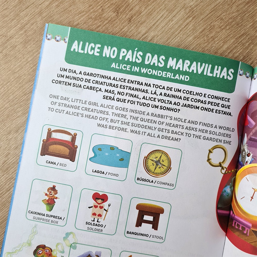 Livro Contos de Fadas Nilíngues | 500 Palavras para Aprender Inglês