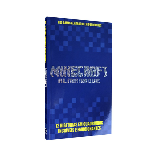 Minecraft Almanaque | 12 Histótias em quadrinhos | Capa Azul