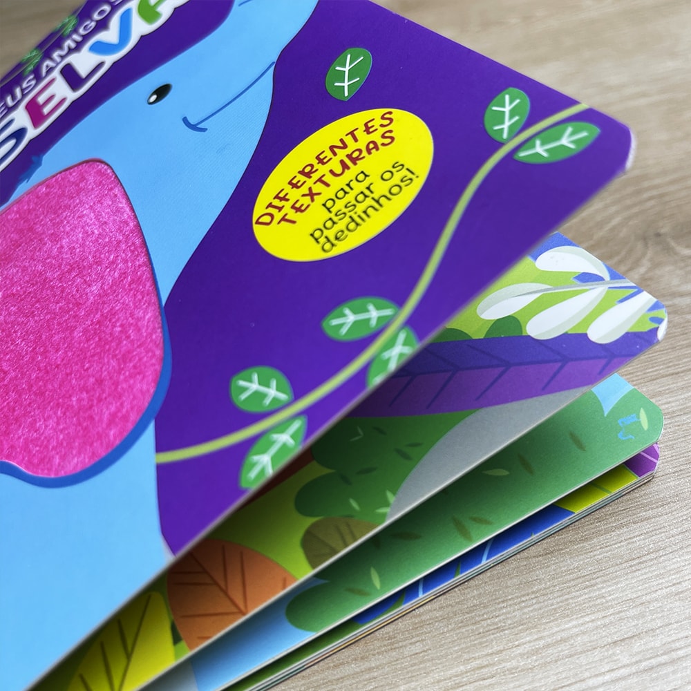 Livro Toque e Sinta | Meus Amigos da Selva