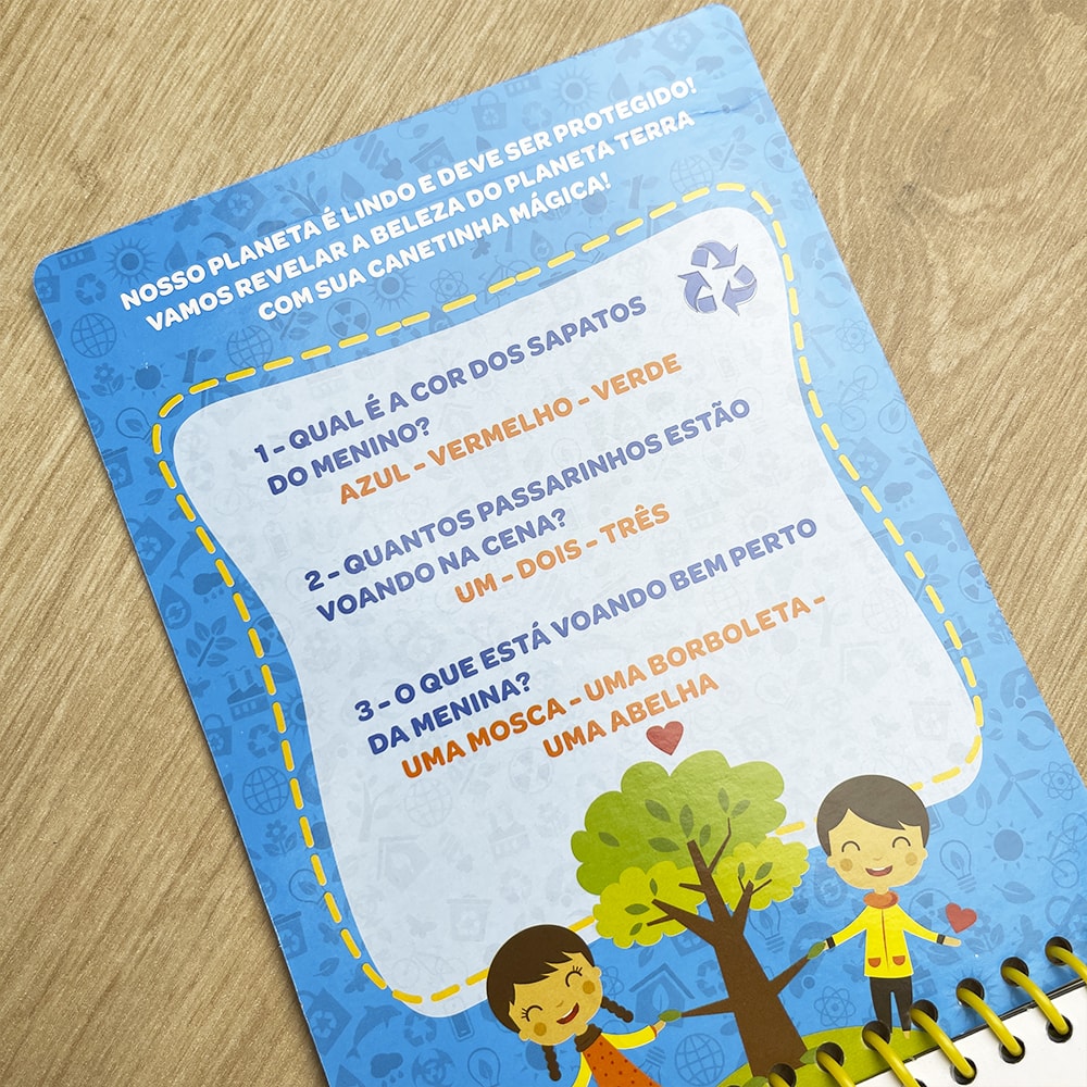 Aquabook Salvando o Planeta | Vem com Uma Caneta Magica