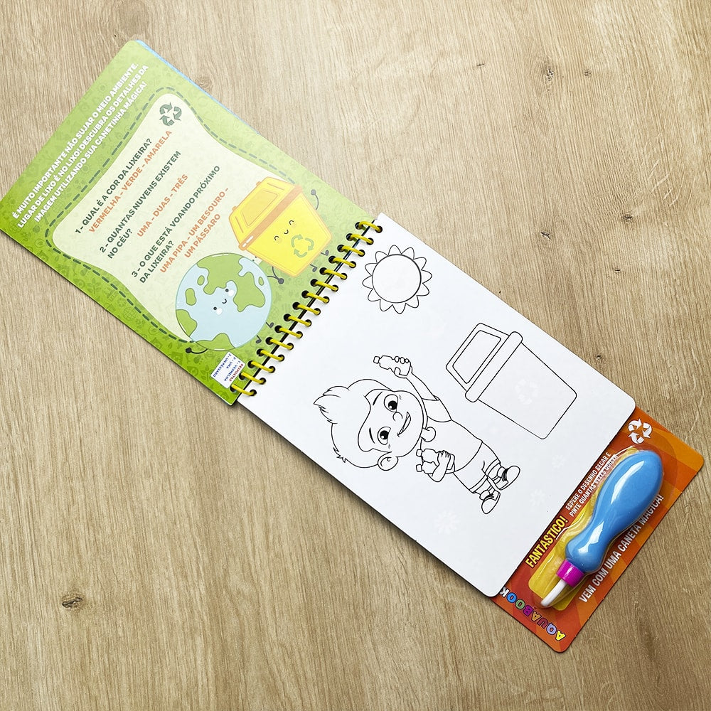 Aquabook Salvando o Planeta | Vem com Uma Caneta Magica