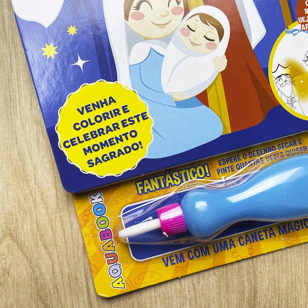 Aquabook O Nascimento de Jesus | Vem com Uma Caneta Magica