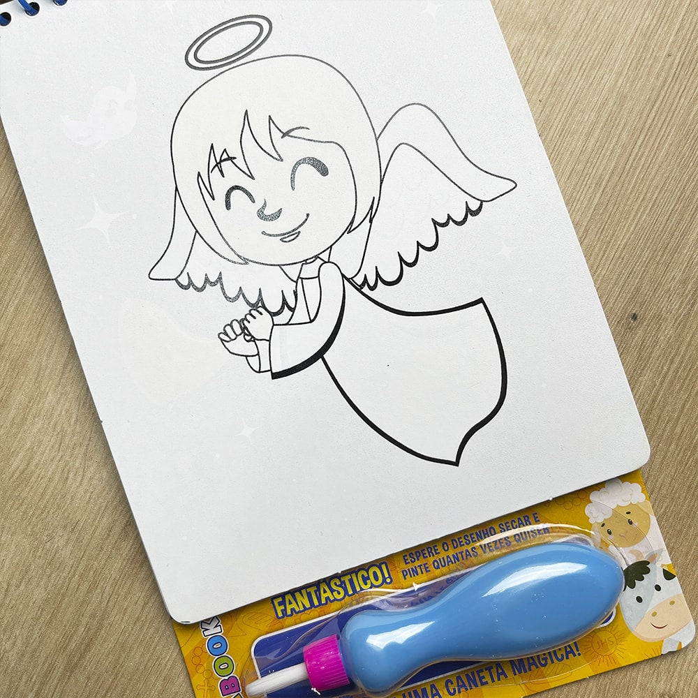 Aquabook O Nascimento de Jesus | Vem com Uma Caneta Magica
