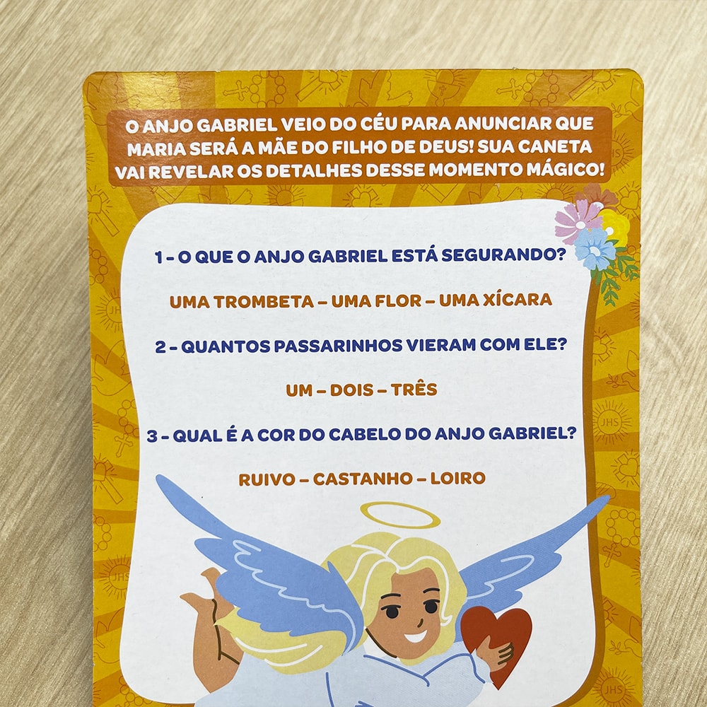 Aquabook O Nascimento de Jesus | Vem com Uma Caneta Magica