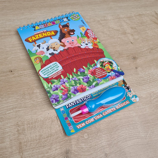 Aquabook Animais da Fazenda | Diversão sem Sujeira