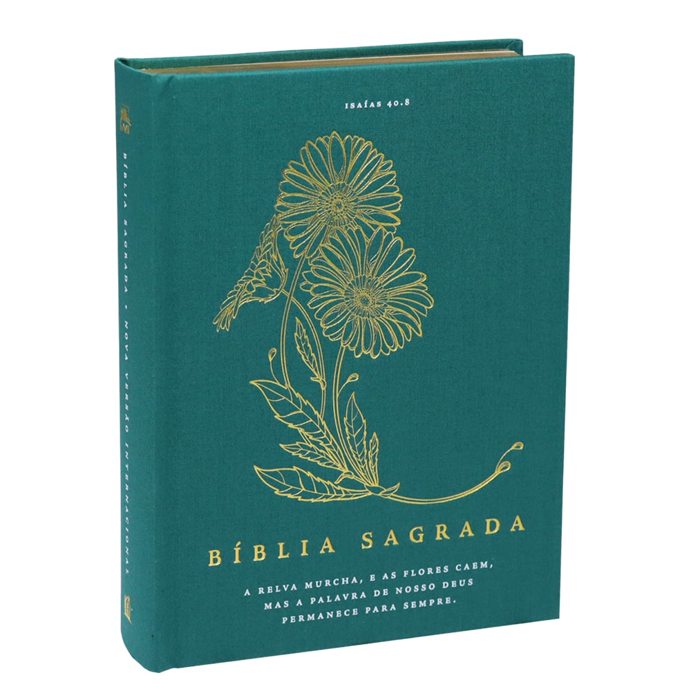 Bíblia Sagrada com Espaço para Anotações | NVI | Leitura Perfeita | Capa Dura Tecido Floral