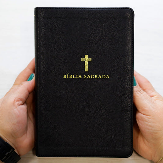 Bíblia Sagrada | NVI | Letra Grande | Couro Soft Preta