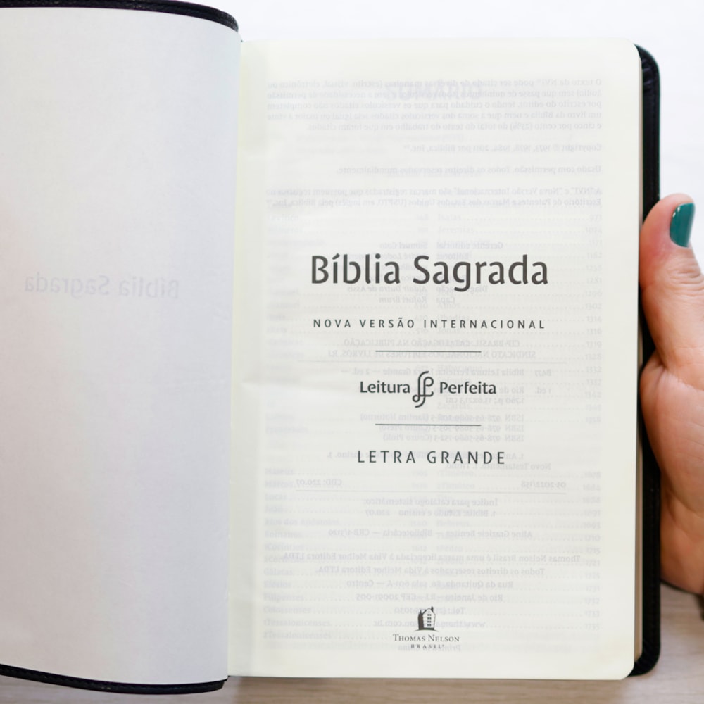 Bíblia Sagrada | NVI | Letra Grande | Couro Soft Preta