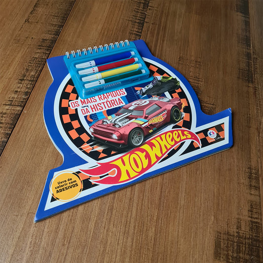 Hot Wheels | Os Mais Rápidos da História | Livro com Adesivos