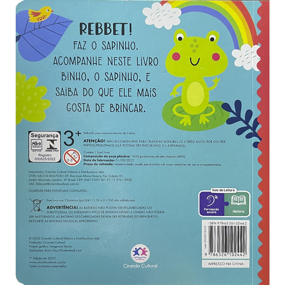 Binho Sapinho | Livro Sonoro