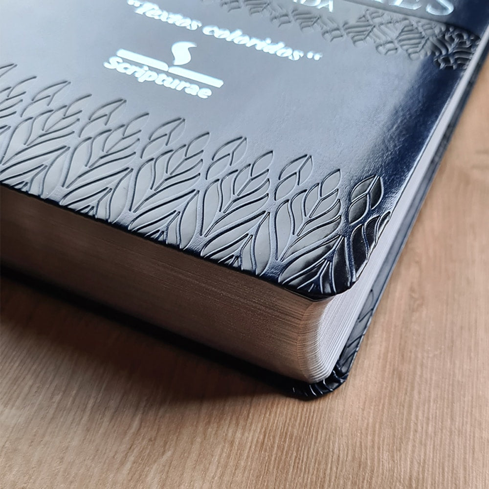 Bíblia de Estudo King James Atualizada | 1611 | Letra Normal | Capa Luxo Azul