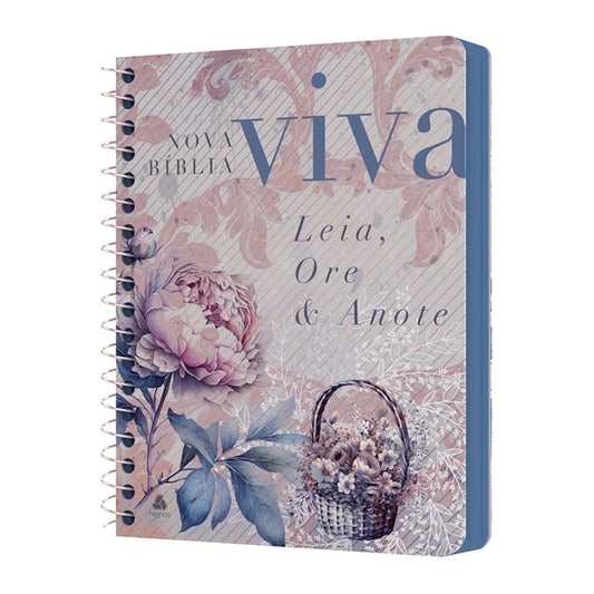 Nova Bíblia Viva Com Espaço para Anotação | Letra Normal | Capa Espiral Colheita Abundante