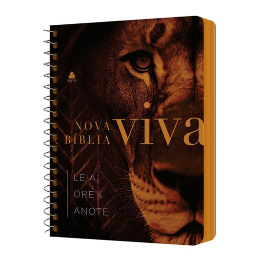 Nova Bíblia Viva Com Espaço para Anotação | Letra Normal | Capa Espiral Força e Poder
