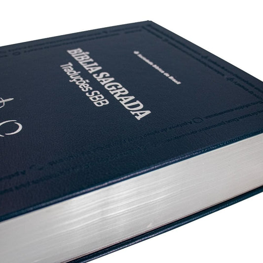 Bíblia Sagrada Traduções SBB | TB | ARC | ARA | NAA | NTLH | Letra Normal | Capa Dura Azul