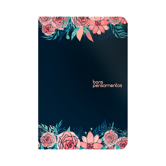 Caderno com Bons Pensamentos | Capa Dura Rosas