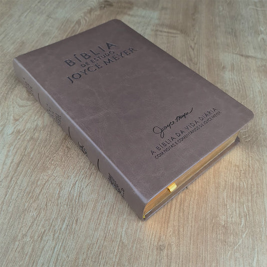 Bíblia De Estudo Joyce Meyer | NVI | Letra Média | Capa Marrom Claro