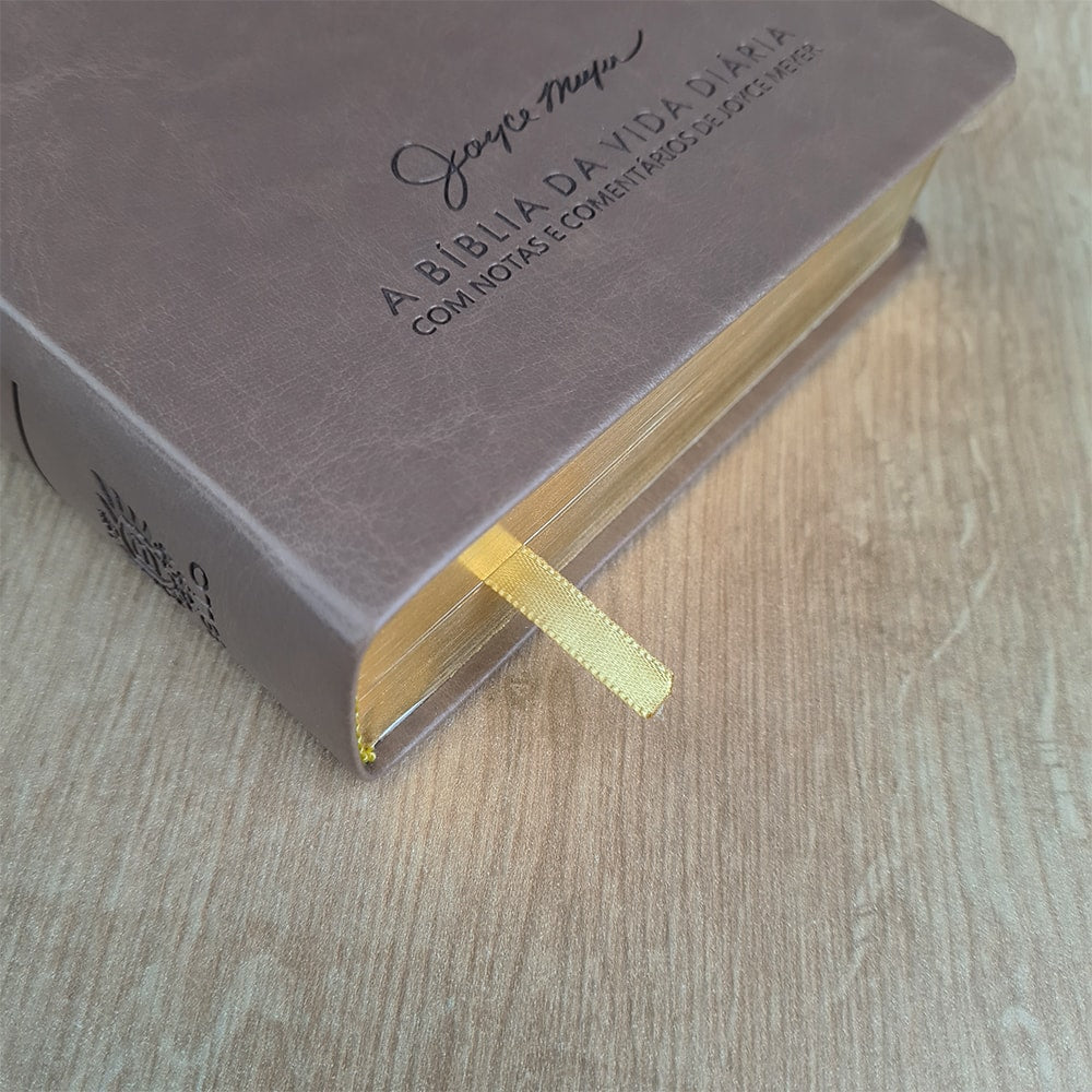 Bíblia De Estudo Joyce Meyer | NVI | Letra Média | Capa Marrom Claro