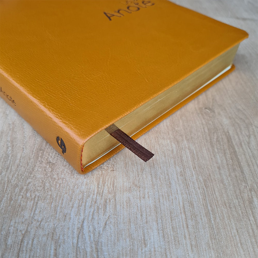 Bíblia Sagrada Leia e Anote | NVT | Letra Normal | Capa Luxo Laranja