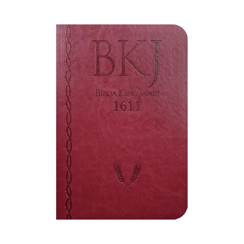 Bíblia King James 1611 Ultrafina Ampliada | Letra Normal | Capa Luxo Vermelha