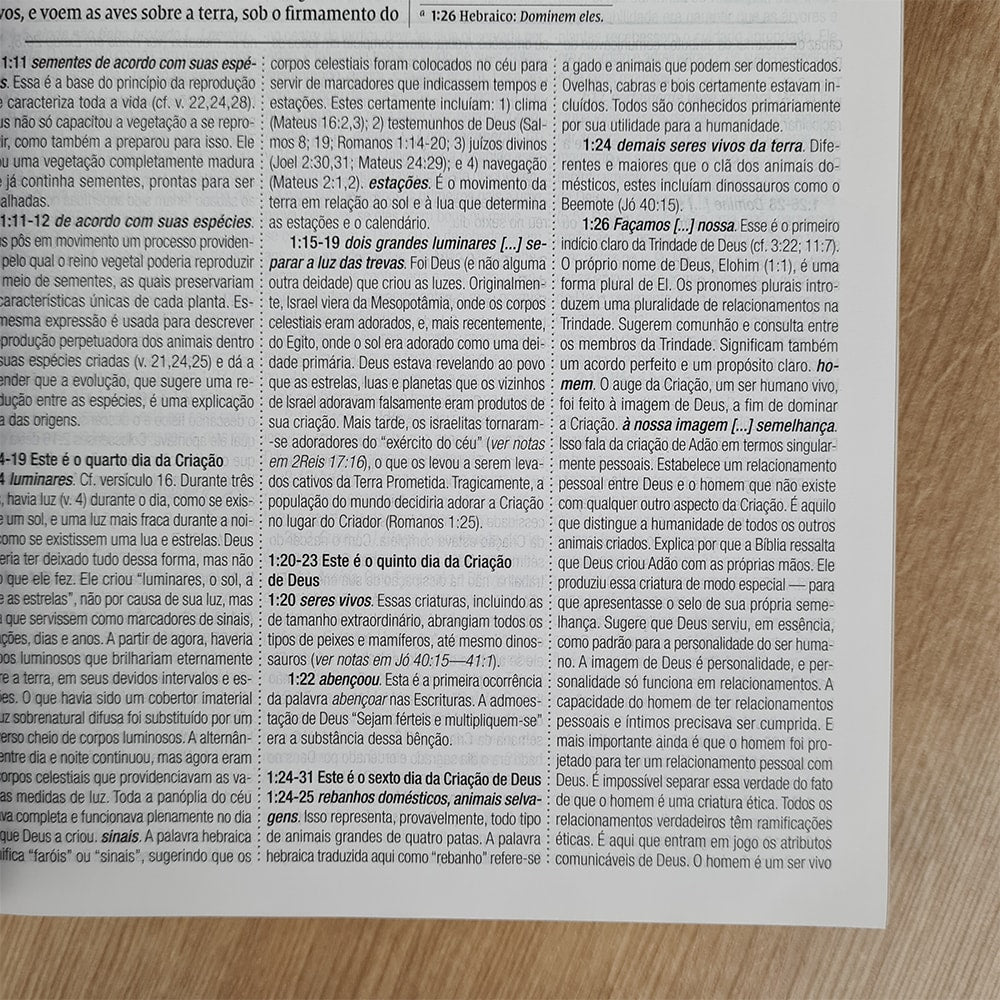 Bíblia De Estudo MacArthur | NVI | Letra Normal | Capa Dura Tecido Cinza