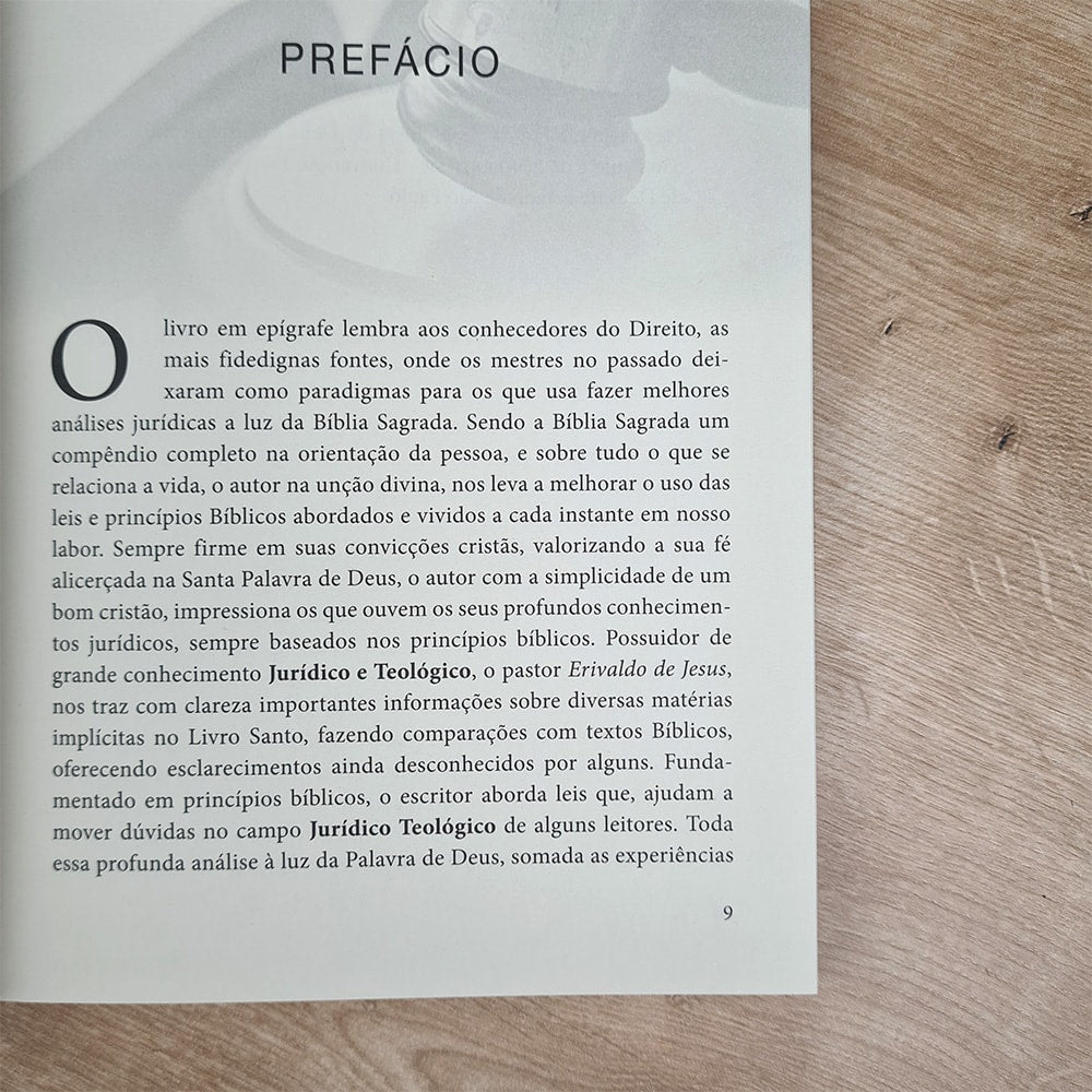 A Bíblia como Fonte Histórica do Direito | Erivaldo de Jesus