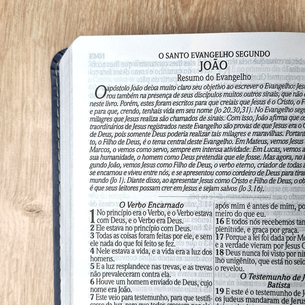 Bíblia De Estudo Do Obreiro e do Ministro Pentecostal | ARC | Letra Normal | Harpa Avivada e Corinhos | Capa Luxo Azul