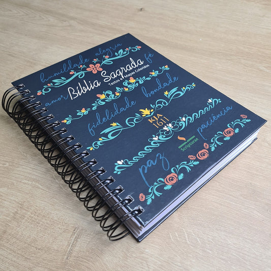 Bíblia Sagrada KJA 1611 | Letra Normal | Capa Dura Verde com Preto