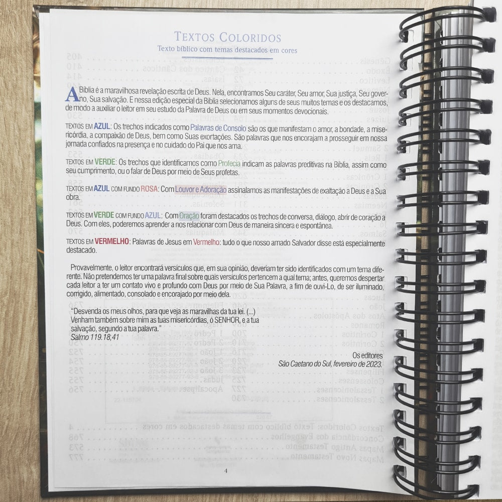 Bíblia Sagrada KJA 1611 | Letra Normal | Capa Dura Espiral Cruz