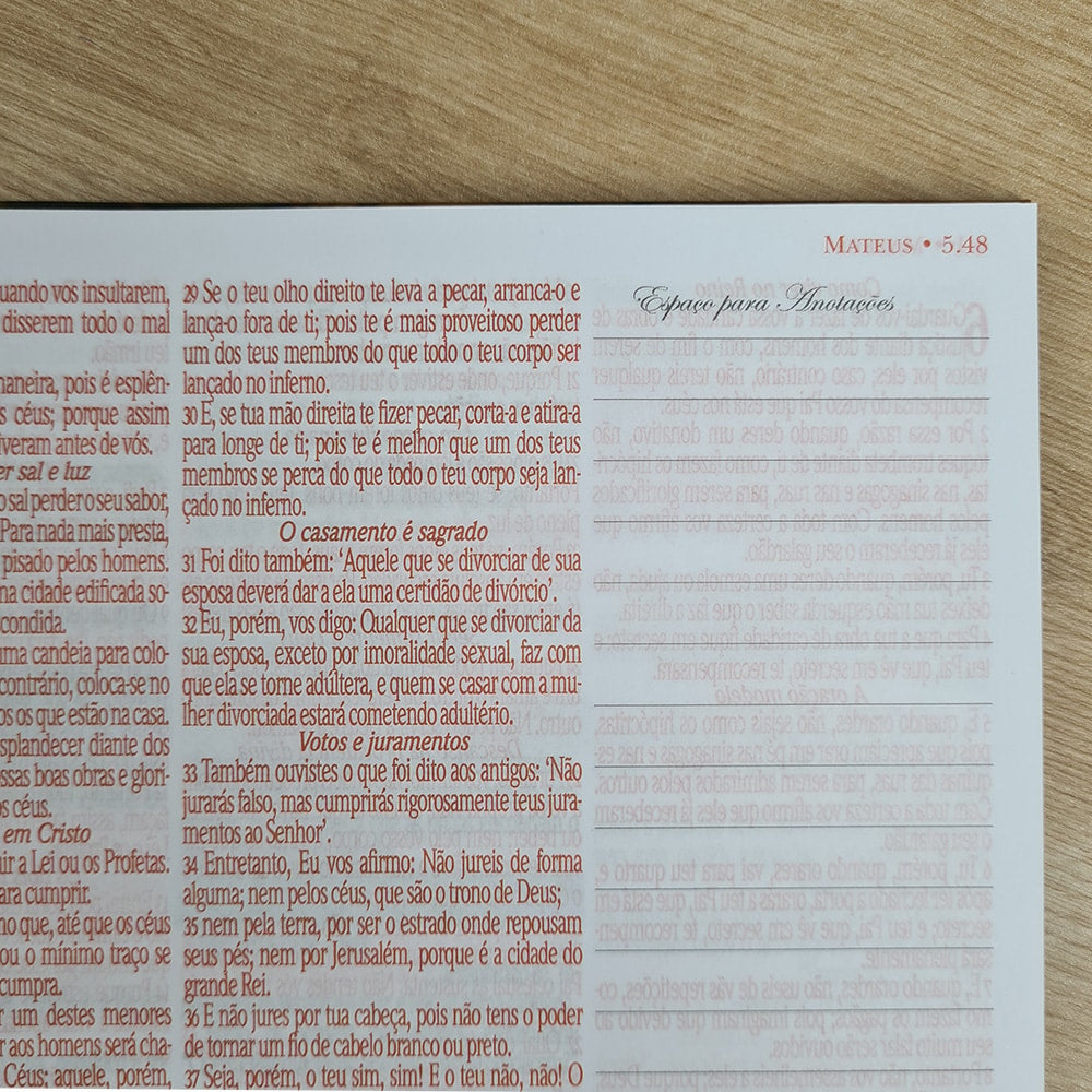 Bíblia Sagrada KJA 1611 | Letra Normal | Capa Dura Espiral Lettering