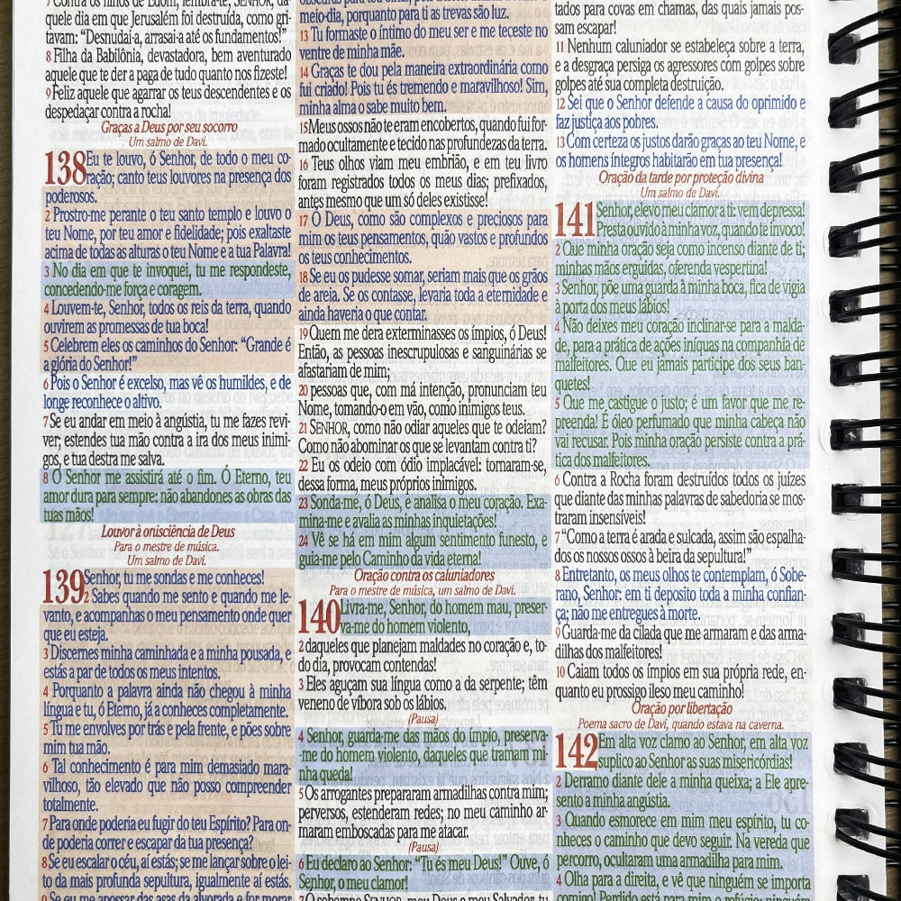 Bíblia Sagrada KJA 1611 | Letra Normal | Capa Dura Espiral Calvário