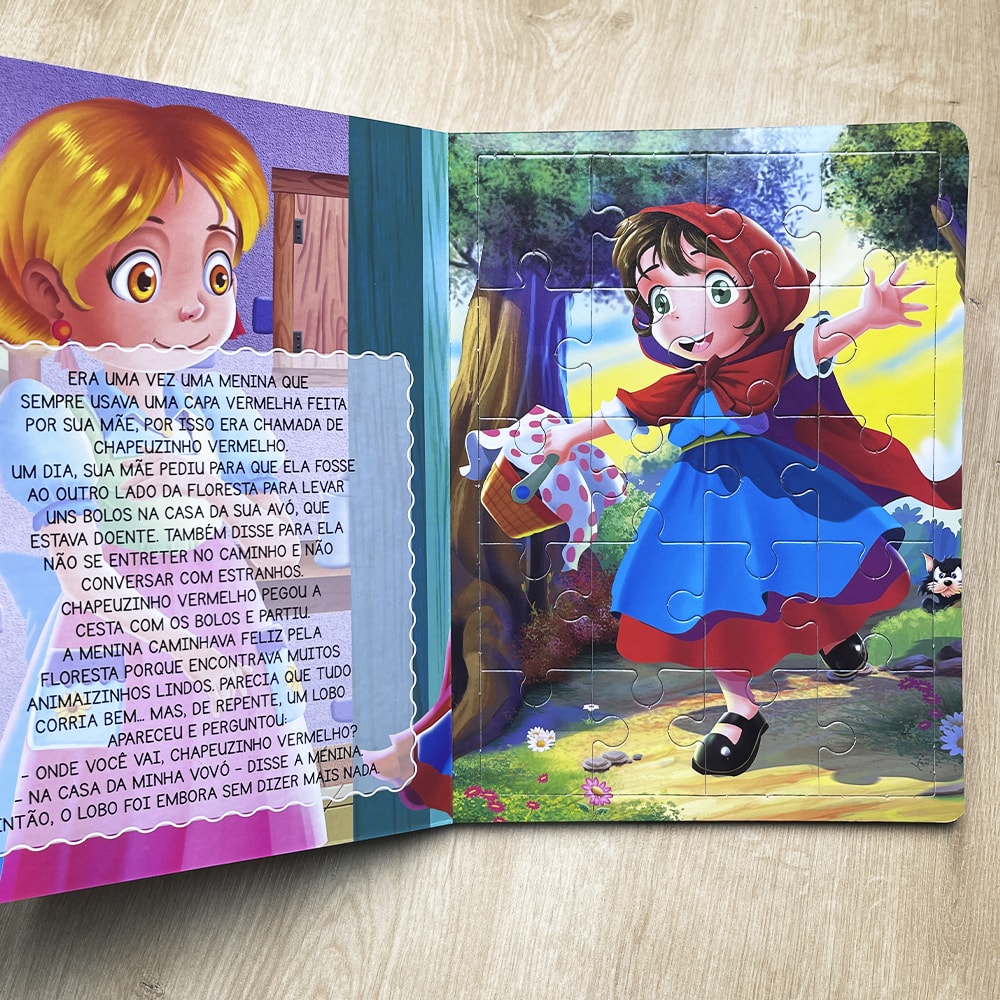 Livro Quebra-Cabeça Divertido | Chapeuzinho Vermelho