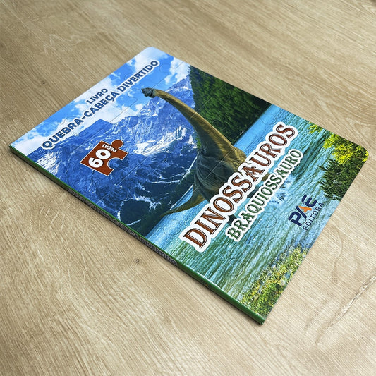 Livro Quebra-Cabeça Divertido | Dinossauros Braquiossauro