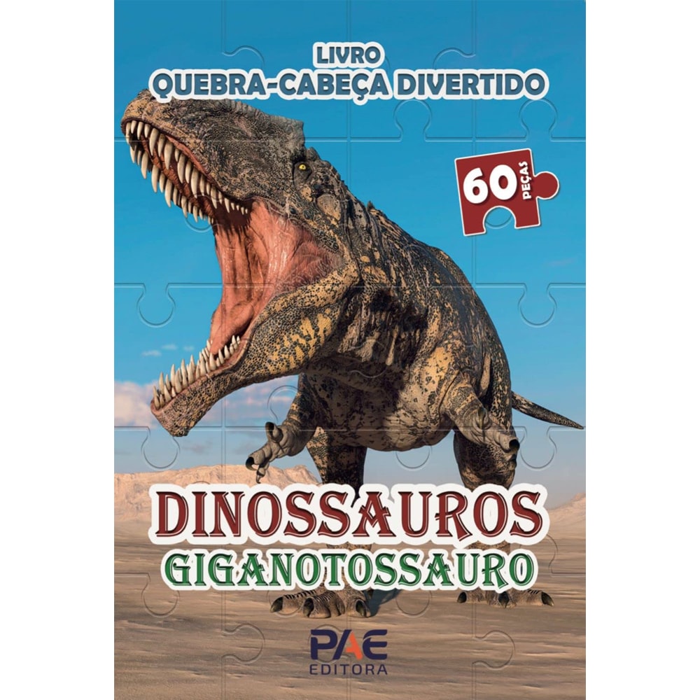 Livro Quebra-Cabeça Divertido | Dinossauros Giganotossauro