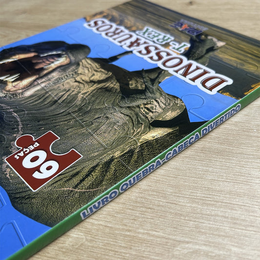 Livro Quebra-Cabeça Divertido | Dinossauros T- Rex