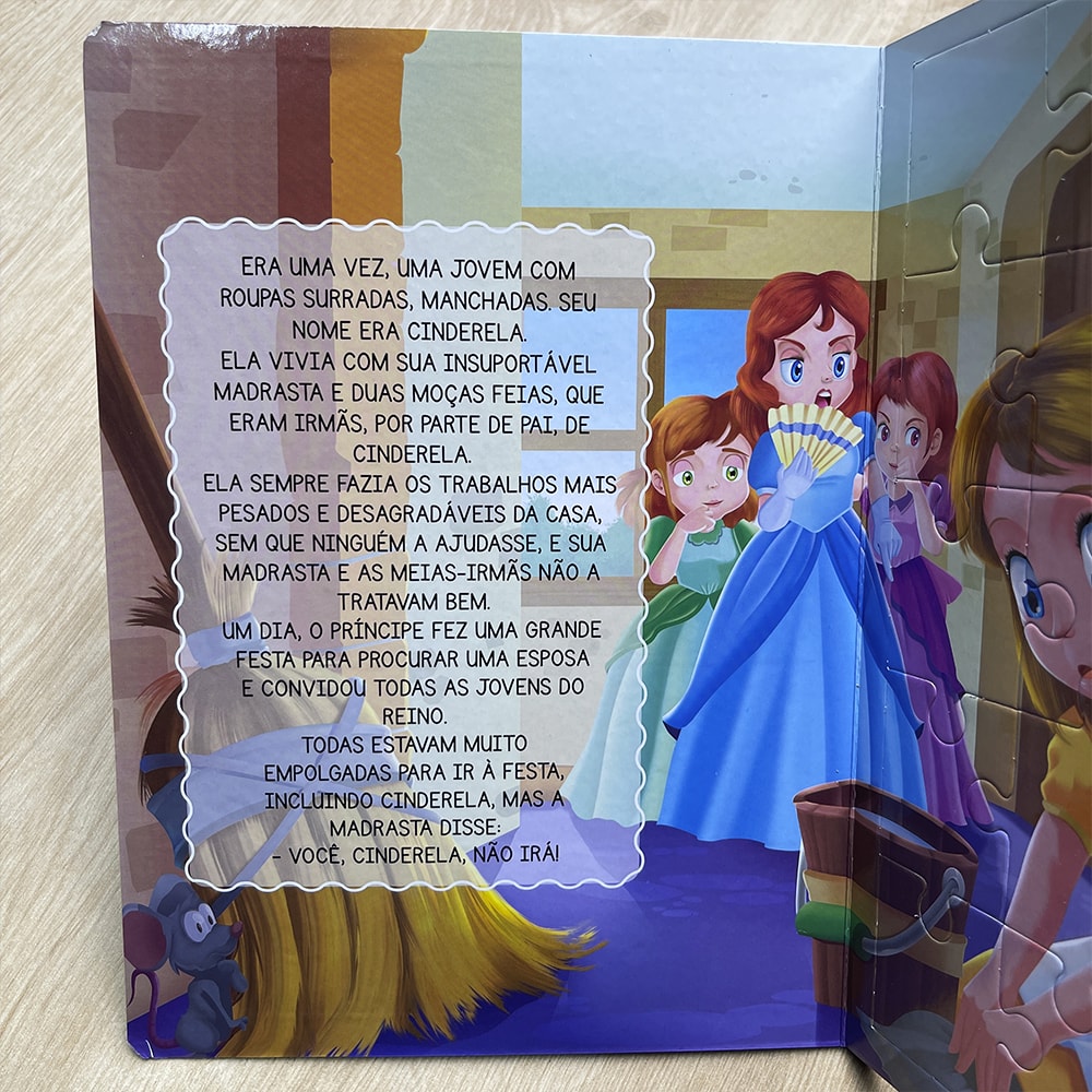 Livro Quebra-Cabeça Divertido | Cinderela