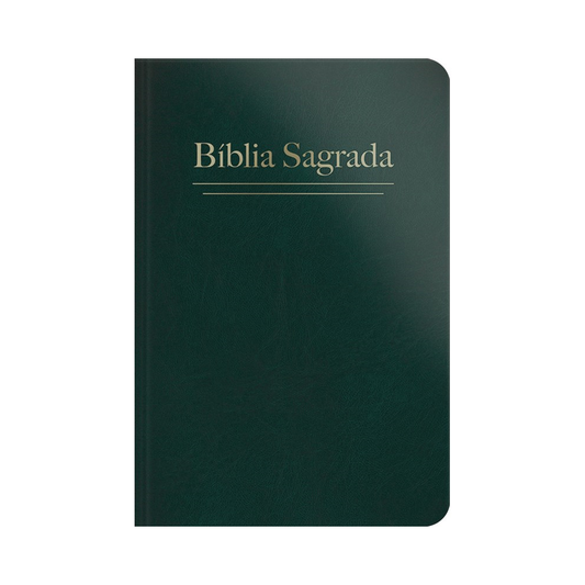 Bíblia Sagrada | ARC | Letra Grande | Capa Semi Luxo Verde